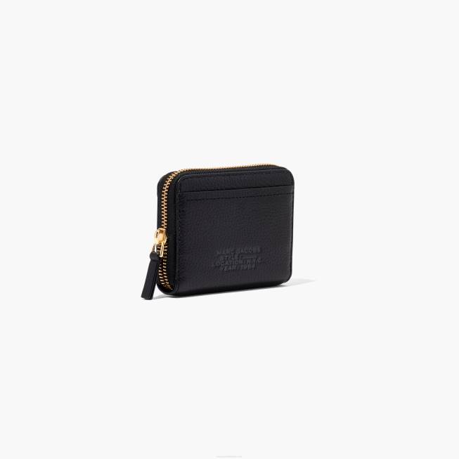 dk Marc Jacobs læderlynlåsen omkring tegnebogen sort 402Z296