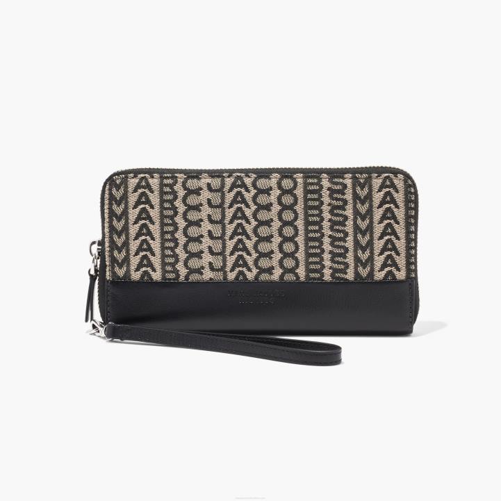dk Marc Jacobs monogram jacquard continental wristlet pung 0N88256
