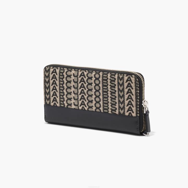 dk Marc Jacobs monogram jacquard continental wristlet pung 0N88256