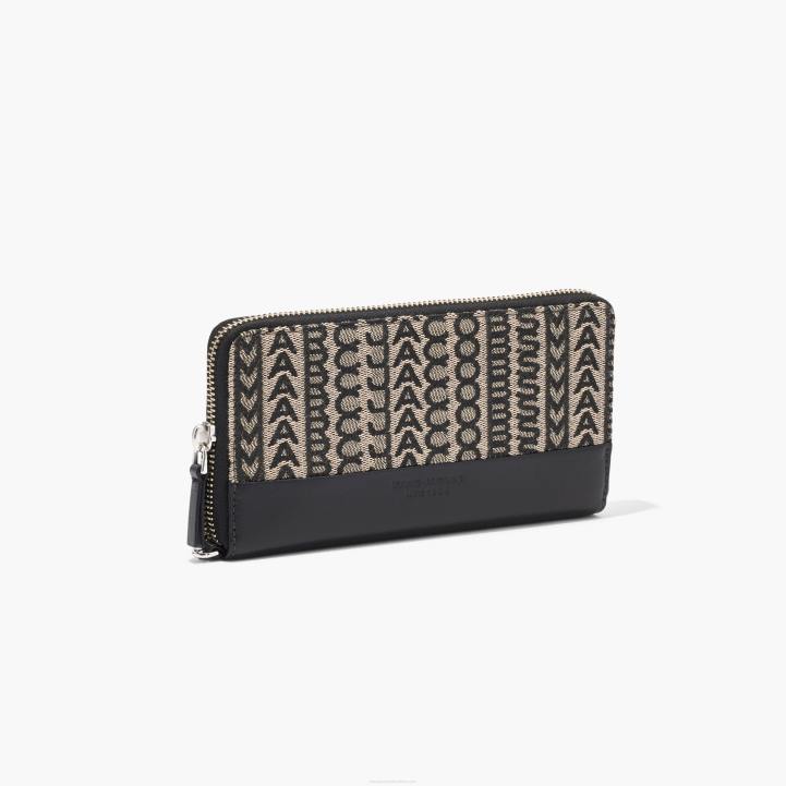 dk Marc Jacobs monogram jacquard continental wristlet pung 0N88256