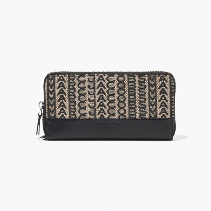dk Marc Jacobs monogram jacquard continental wristlet pung 0N88256