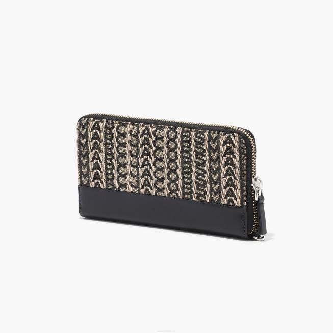 dk Marc Jacobs monogram jacquard kontinental håndleds pung beige multi 402Z256