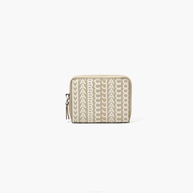dk Marc Jacobs monogram læder lynlås omkring pung kaki 402Z268