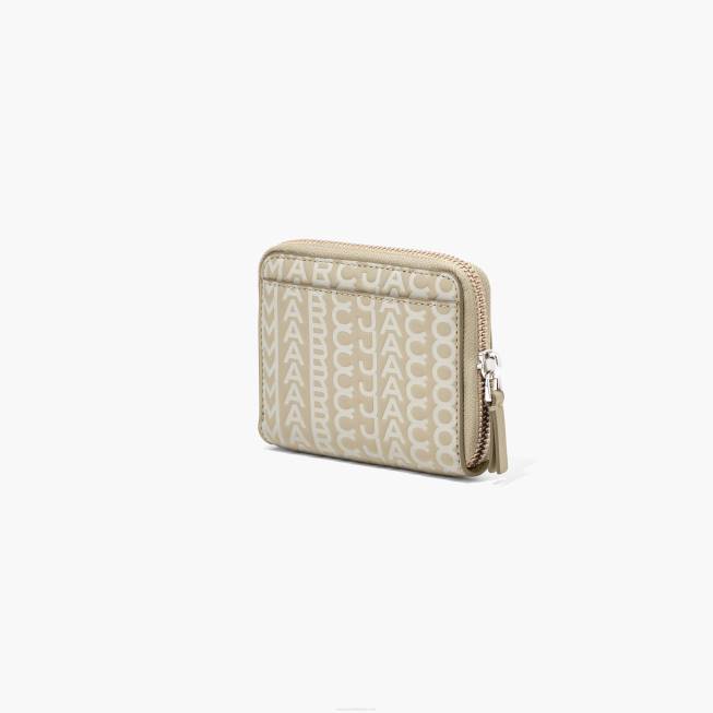 dk Marc Jacobs monogram læder lynlås omkring pung kaki 402Z268