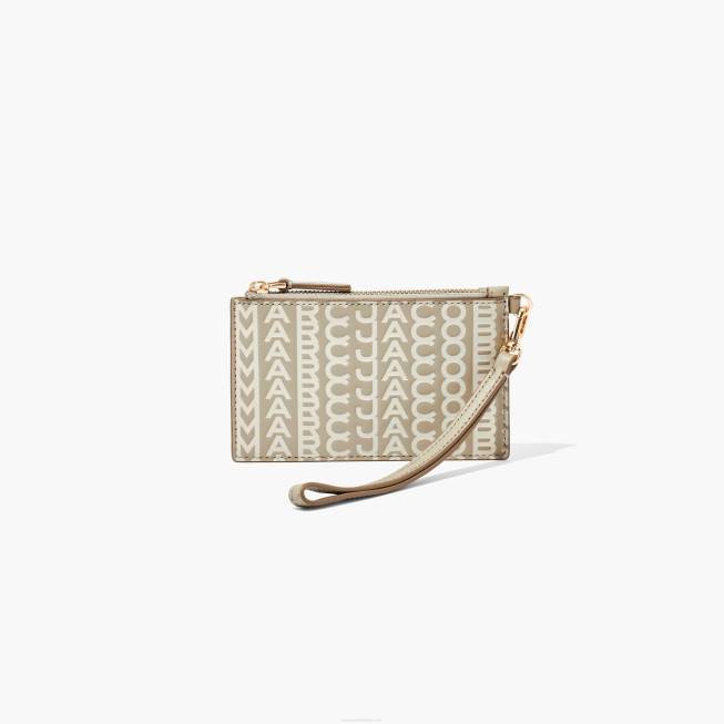 dk Marc Jacobs monogram læder top lynlås armbånd khaki 402Z269