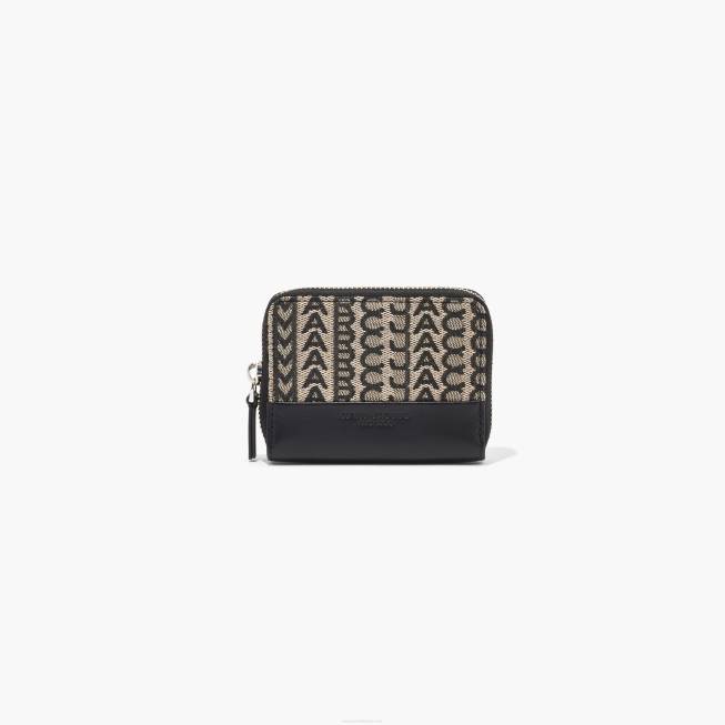 dk Marc Jacobs monogram lynlås rundt om pung beige multi 402Z305