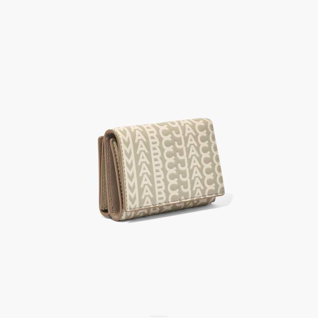 dk Marc Jacobs monogram mellem trefoldet pung kaki 402Z246