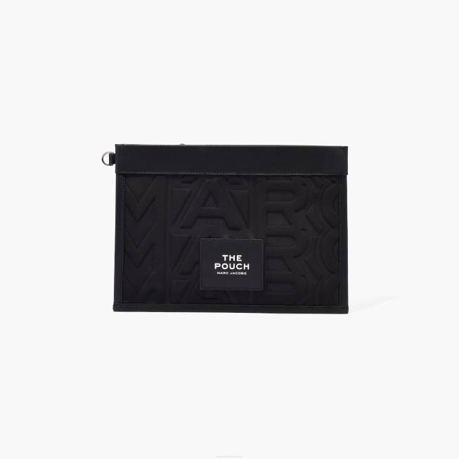 dk Marc Jacobs monogrammet neopren stort armbånd sort 402Z254