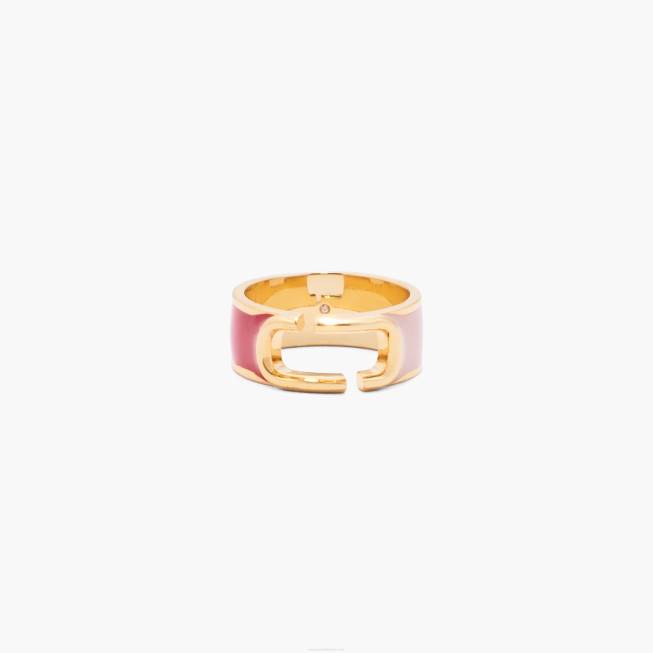 dk Marc Jacobs colorblock-ringen ægte rød multi/guld 402Z467