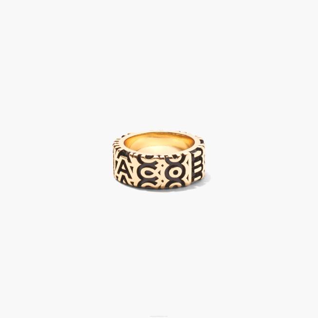 dk Marc Jacobs den monogramgraverede ring i ældet guld 402Z458
