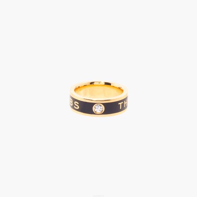 dk Marc Jacobs medaljonringen sort/guld 402Z471