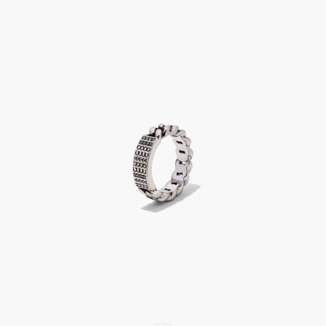dk Marc Jacobs stregkode monogram id kædering ældet sølv 402Z460