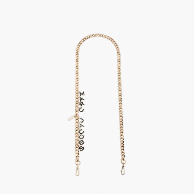 dk Marc Jacobs charme kæde crossbody rem sort/guld 402Z370