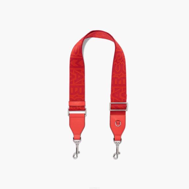 dk Marc Jacobs den monogram utility webbing strop elektrisk orange multi 402Z335