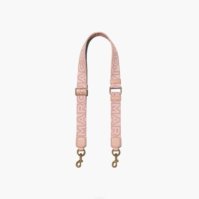 dk Marc Jacobs den tynde kontur logo webbing rem rose multi 402Z348