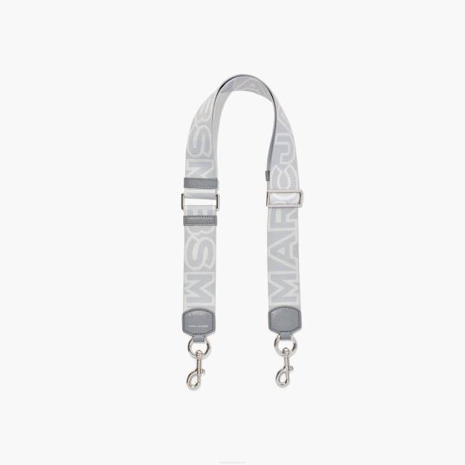 dk Marc Jacobs omridset logo webbing strop wolf grey multi 402Z347