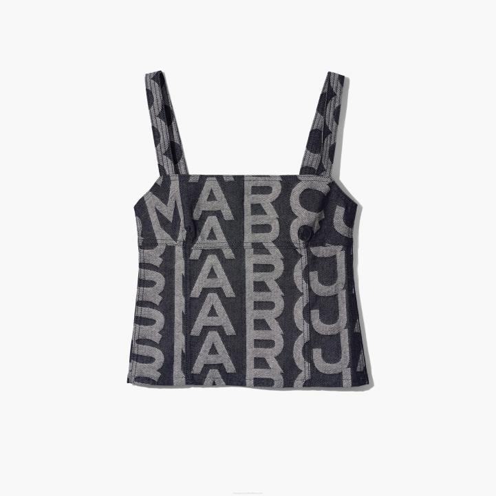 dk Marc Jacobs monogram denim bustier top 0N88508