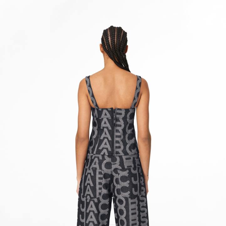 dk Marc Jacobs monogram denim bustier top 0N88508