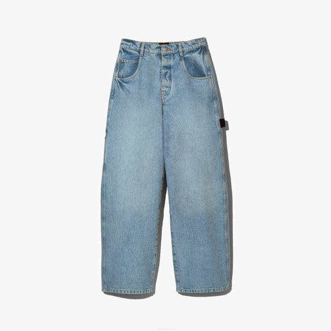 dk Marc Jacobs den overdimensionerede snedker jean solbleget denim 402Z538