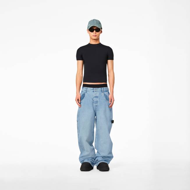 dk Marc Jacobs den overdimensionerede snedker jean solbleget denim 402Z538