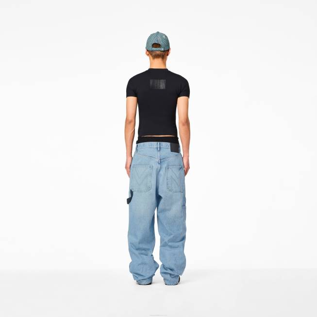 dk Marc Jacobs den overdimensionerede snedker jean solbleget denim 402Z538