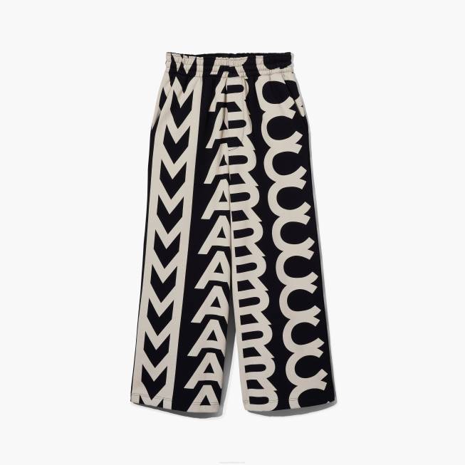 dk Marc Jacobs monogrammet oversized joggingbukser sort/elfenben 402Z515