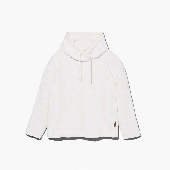 dk Marc Jacobs monogram oversized hættetrøje æggeskal/optik hvid 402Z497
