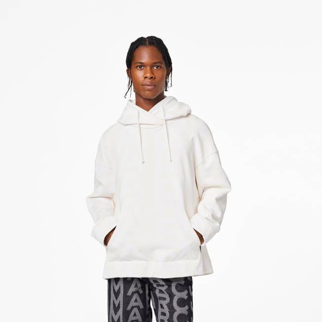 dk Marc Jacobs monogram oversized hættetrøje æggeskal/optik hvid 402Z497