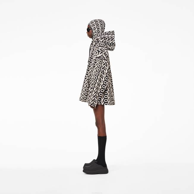 dk Marc Jacobs monogram oversized hættetrøje sort/elfenben 402Z484
