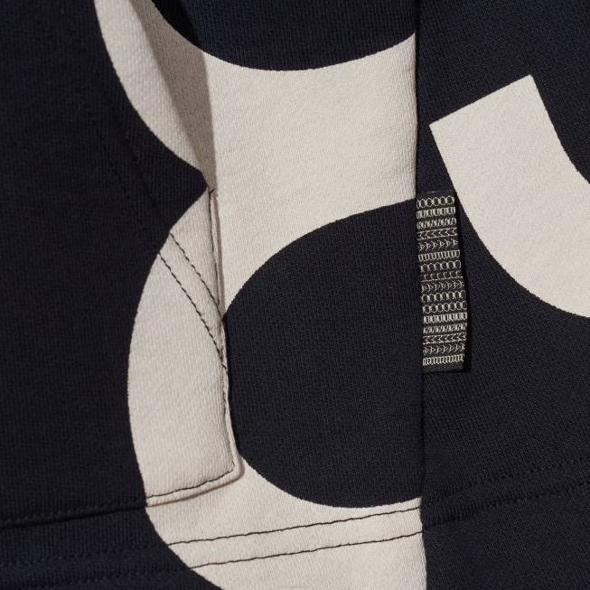 dk Marc Jacobs monogram oversized hættetrøje sort/elfenben 402Z514