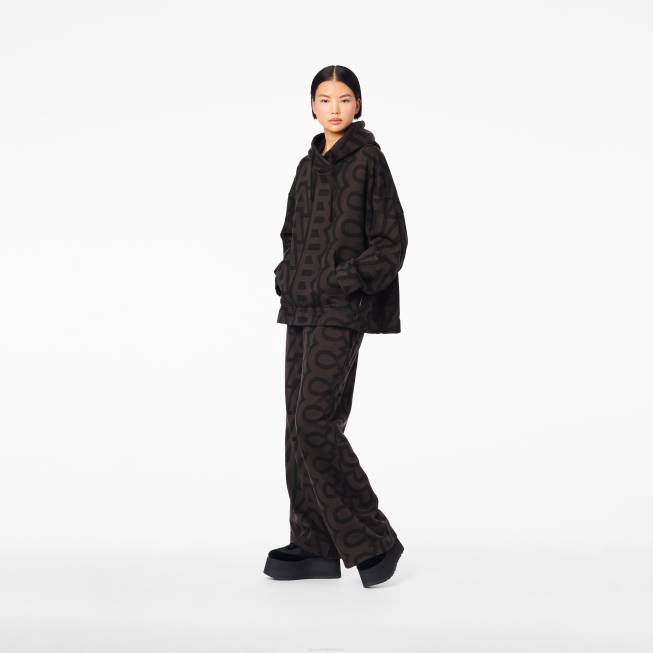 dk Marc Jacobs monogram oversized hættetrøje sort/kul 402Z495