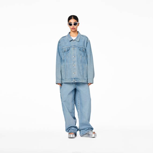 dk Marc Jacobs denim trucker jakke solbleget denim 402Z547