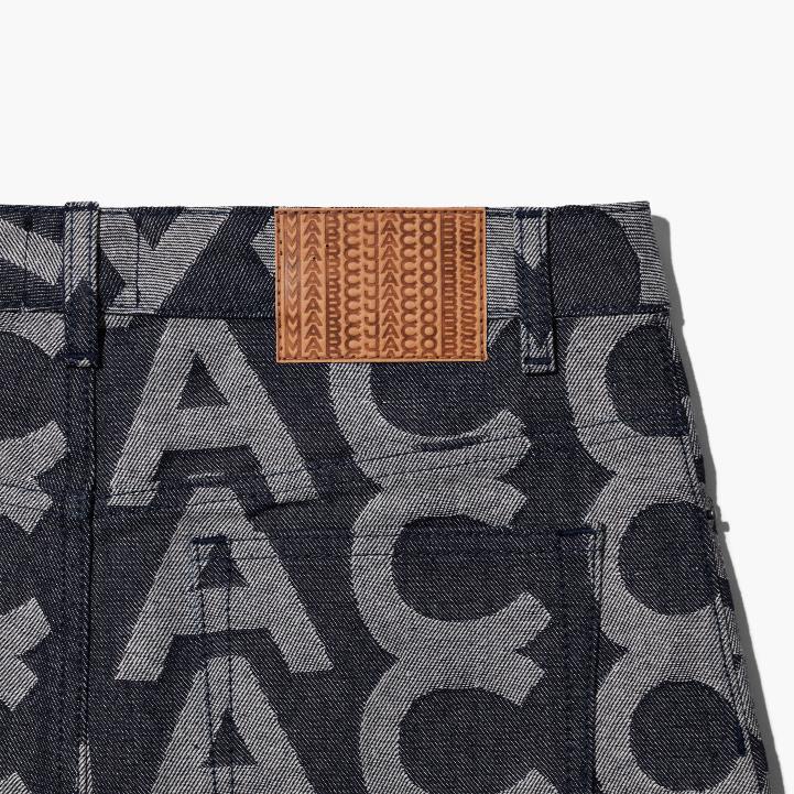 dk Marc Jacobs denim mini-nederdel i monogram 0N88509