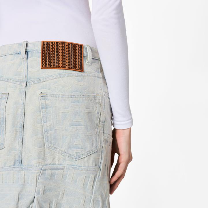dk Marc Jacobs denimnederdel i monogram 0N88475