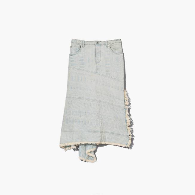 dk Marc Jacobs monogram denimnederdel isblå 402Z475