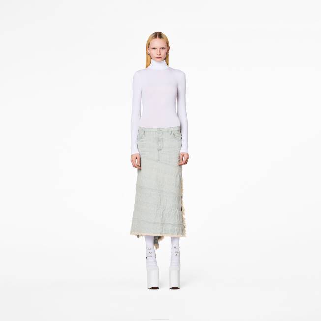 dk Marc Jacobs monogram denimnederdel isblå 402Z475