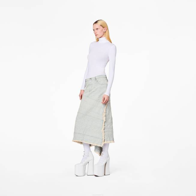 dk Marc Jacobs monogram denimnederdel isblå 402Z475