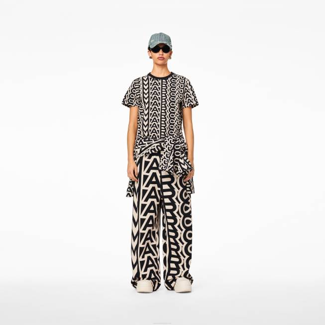 dk Marc Jacobs monogram baby t-shirt sort/elfenben 402Z482