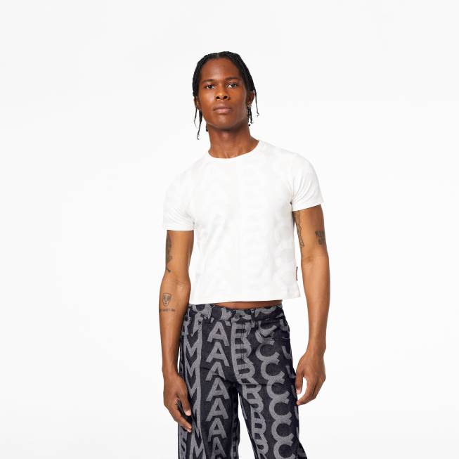 dk Marc Jacobs monogram baby tee æggeskal/optik hvid 402Z489