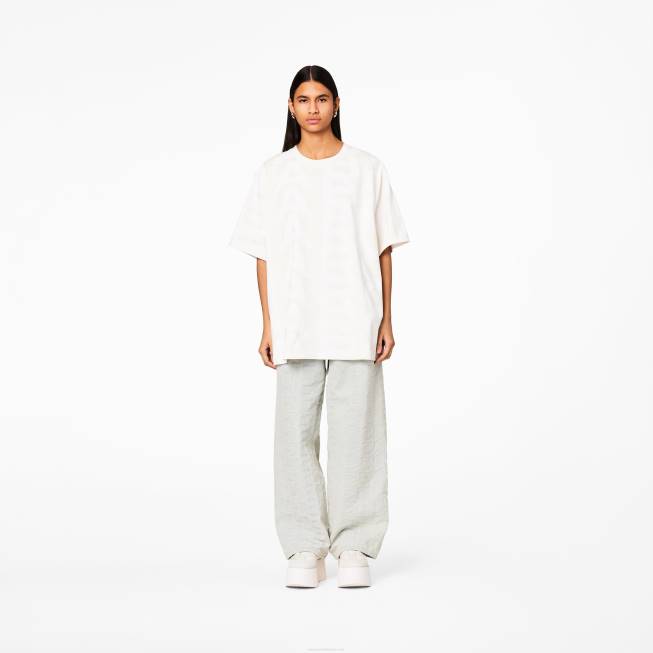 dk Marc Jacobs monogrammet stor t-shirt æggeskal/optik hvid 402Z488