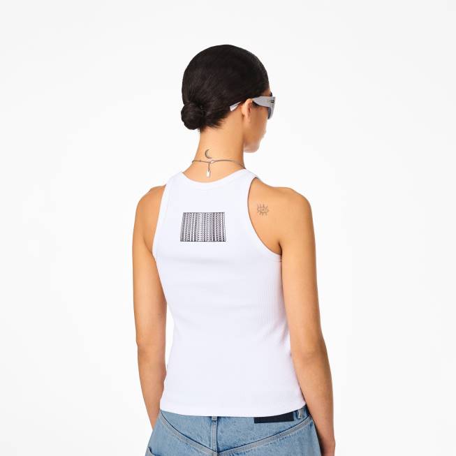 dk Marc Jacobs ikonet rib tank hvid 402Z476